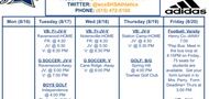 Summit Athletics Weekly Schedule: 8/16